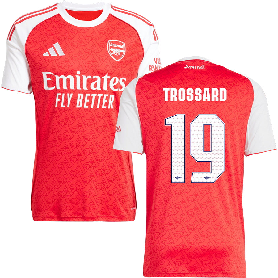 Arsenal Home Jersey #19 TROSSARD 2025/26 Adults-Footzilla
