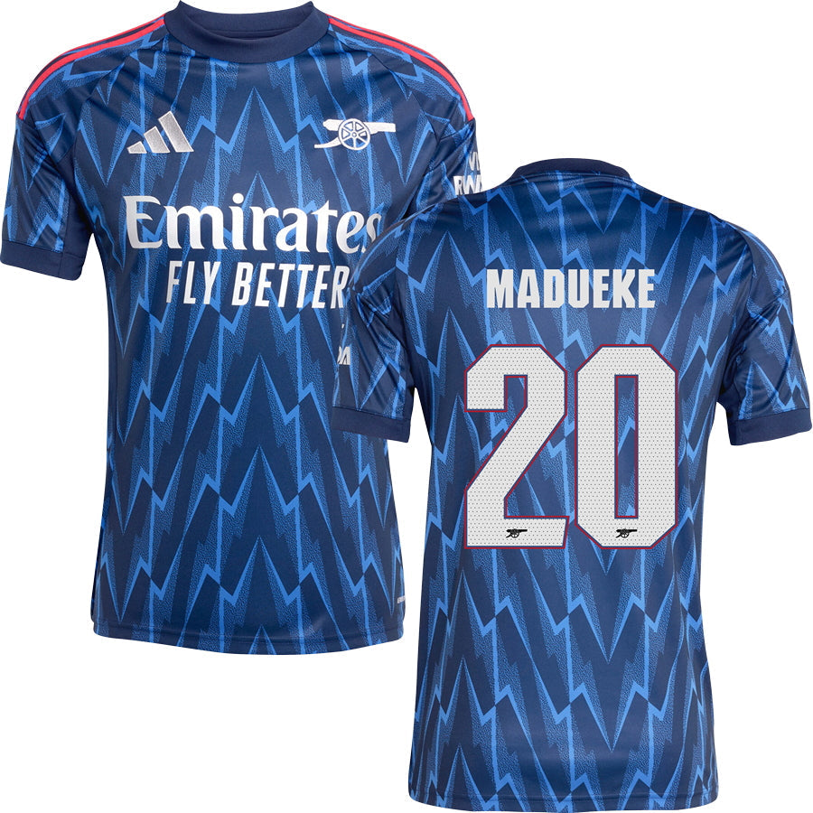 Arsenal Away Jersey #20 MADUEKE 2025/26 Adults-Footzilla