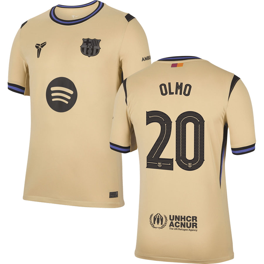 Barcelona FC Away #20 OLMO Jersey 2025/26 Adults-Footzilla